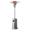 Parasol chauffant au gaz 13Kw en inox avec roues - Warm Tech