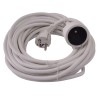 Allonge électrique 10m-3g*1.5mm2 Blanc - I-Watts