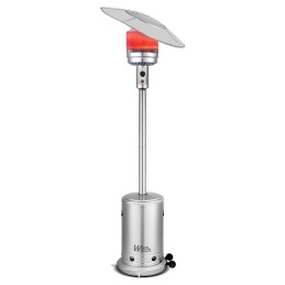 Parasol chauffant inox au...